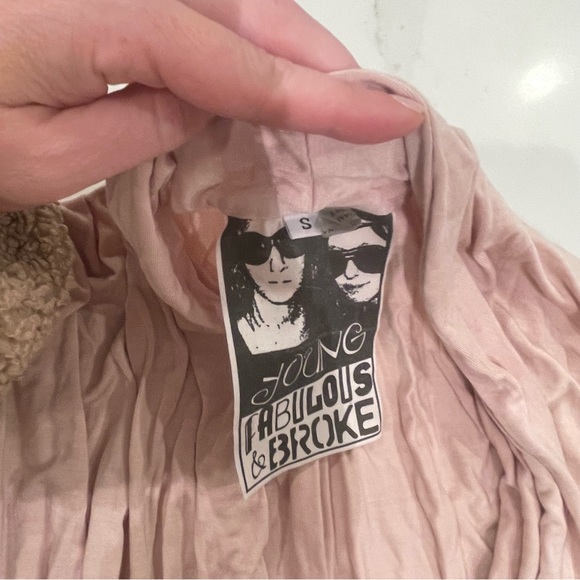 Young Fabulous & Broke Pink, Gray & White Ombre Romper - Picture 7 of 14